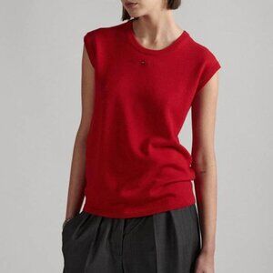 Barbara Bui Sleeveless Knit Crewneck Top